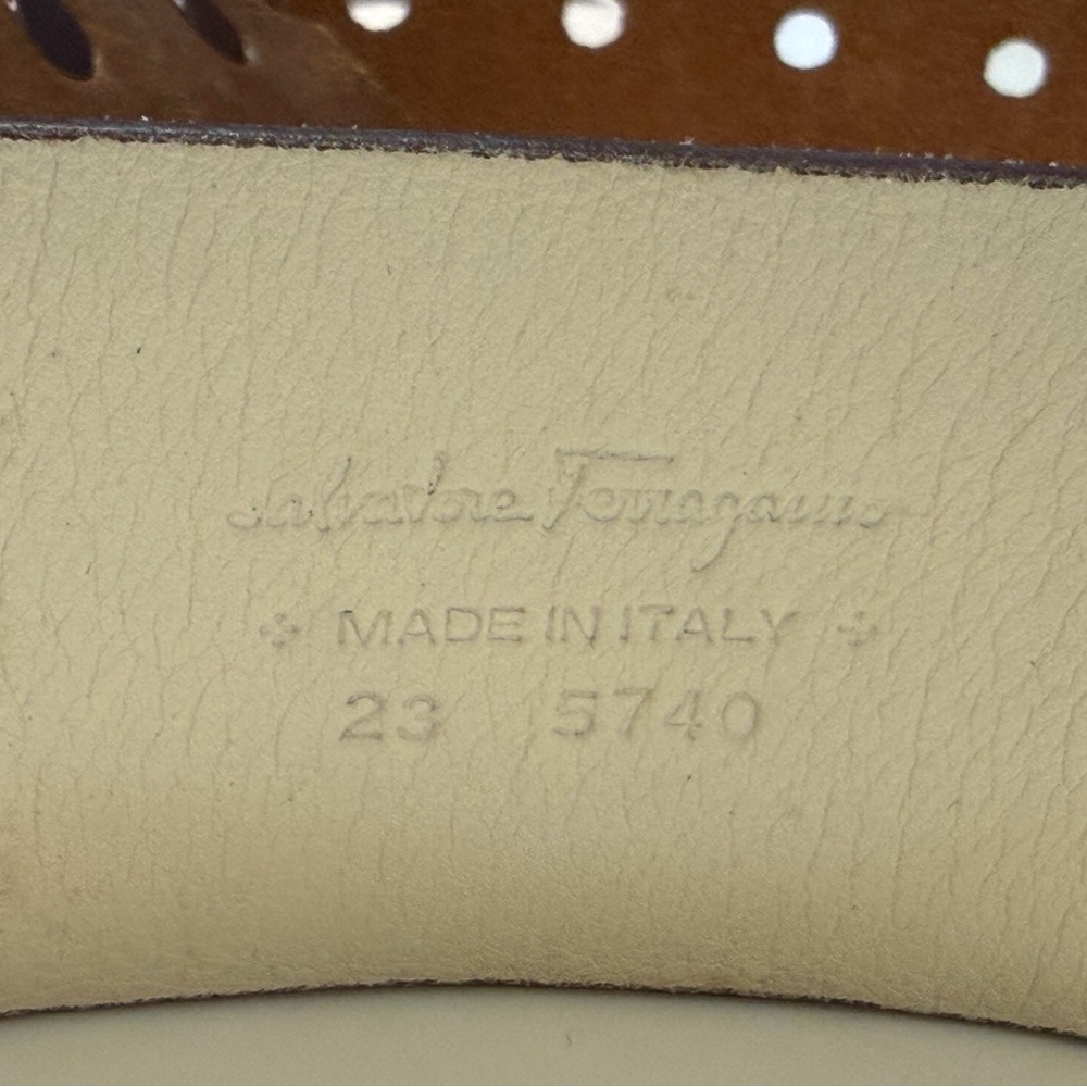 Salvatore Ferragamo Suede & Leather Belt - Picture 6 of 8